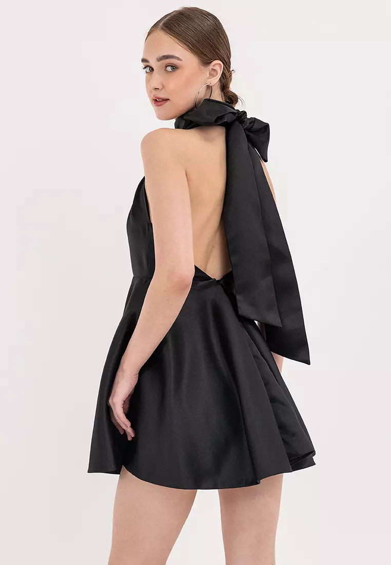 Poppy Halter Backless Mini