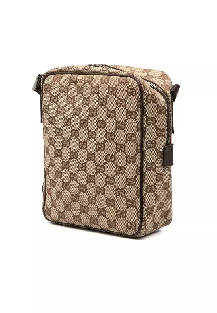 Pre-Loved Gucci Gg Canvas Crossbody