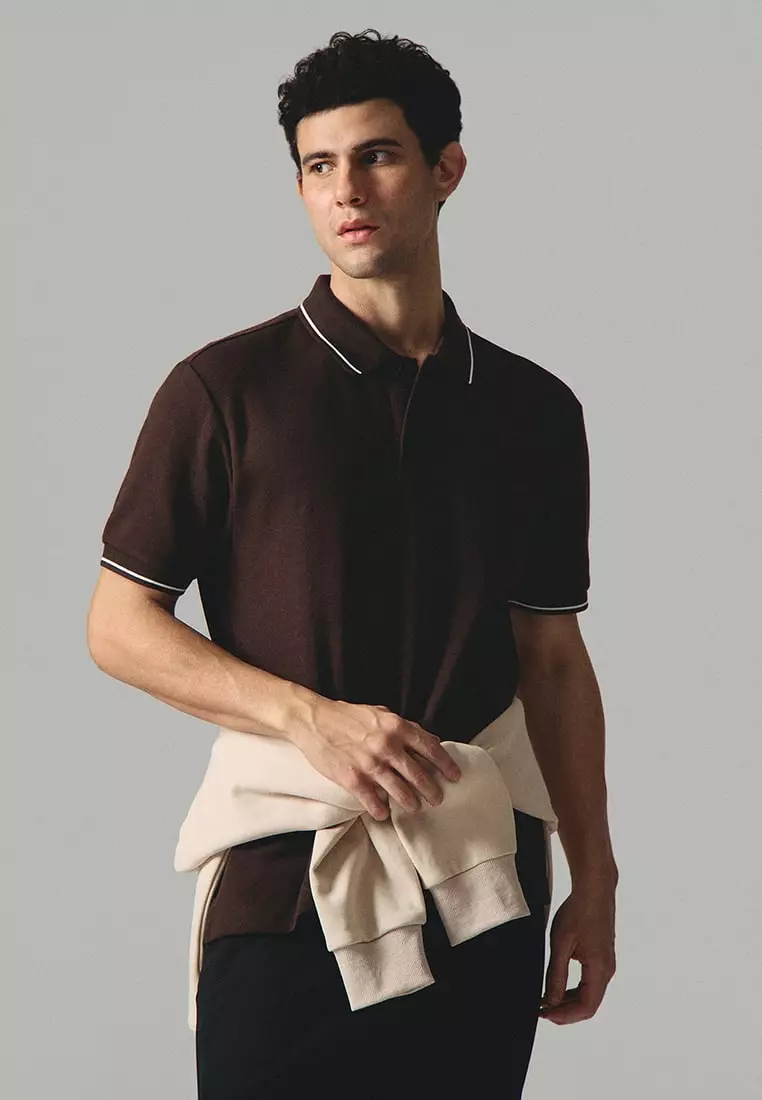 Premium Regular Fit Polo Shirt With Contrast Tipping