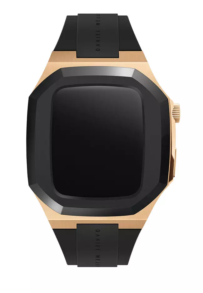 Switch Rose Gold 40mm - Smartwatch case for Apple watch series 4, 5, 6 & SE - Stainless steel case with rubber strap -DW OFFICIAL