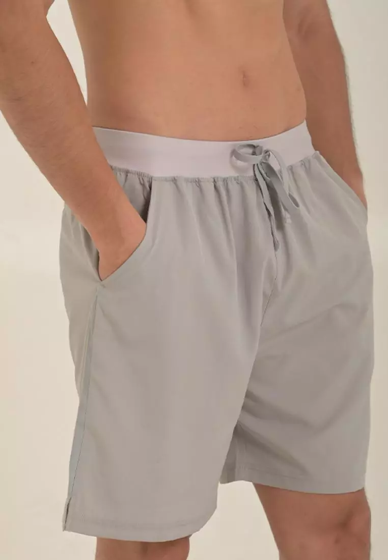 HAPPYFIT Short Men's Basic Running Light Grey
