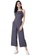 FabAlley purple Black Wine Geo Ruffled Strappy Jumpsuit 2CAF5AA199994DGS_1