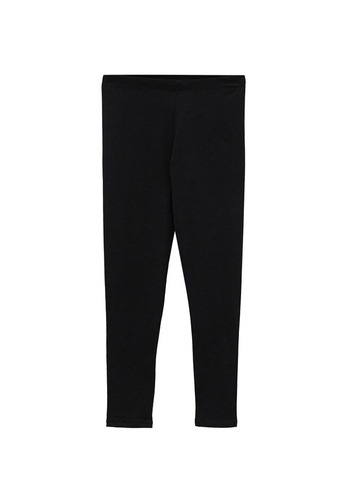 LC WAIKIKI black Elastic Waist Cotton Girl Long Leggings 6DEF6KA1542651GS_1