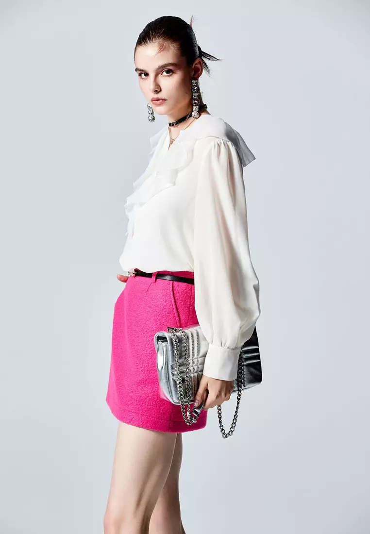 Fushia Pink Mini Skirt