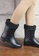 Twenty Eight Shoes black Rhombic Mid Rain Boots VR913 7E8D9SHE59549FGS_4