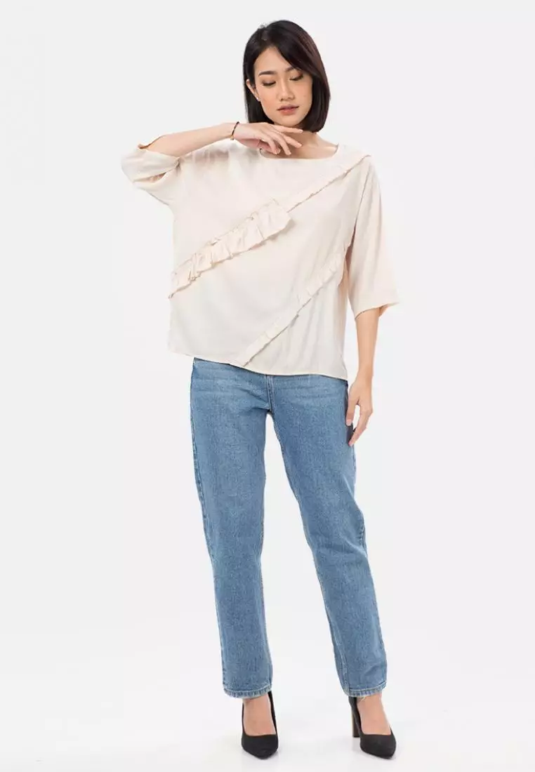 Frill Oversized Blouse