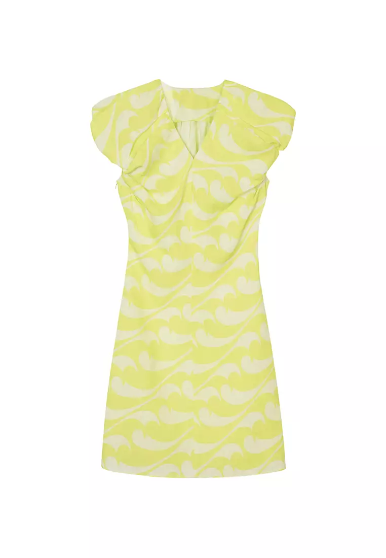 Eco-Friendly S-Line Fitted Avant-Garde Sleeveless Dress