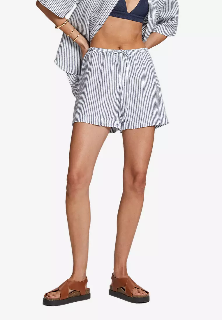 Linen Drawstring Shorts