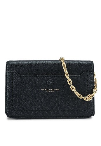 Marc Jacobs black Empire City Chain Wallet (nt) E6A43ACD81BE69GS_1
