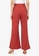 ZALORA WORK pink Flare Pants With Self Tie Belt 6F9FCAAD071270GS_2