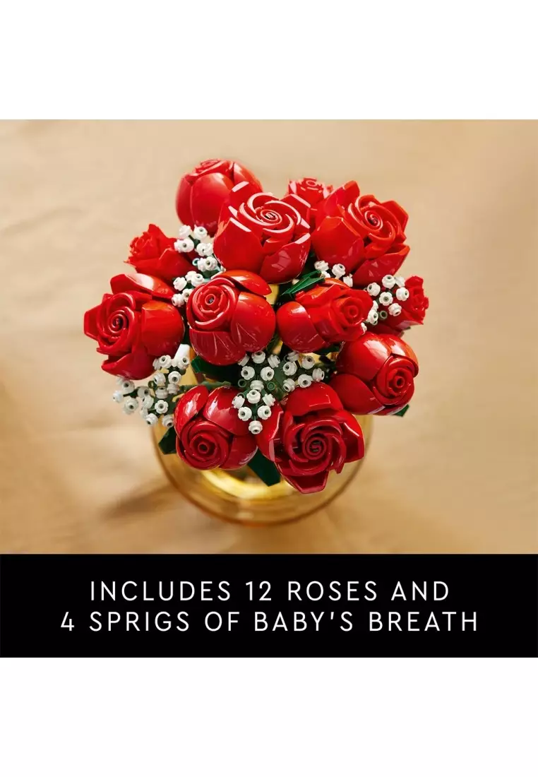 LEGO® Icons 10328 Bouquet of Roses, Age 18+, Building Blocks, 2024 (822pcs)