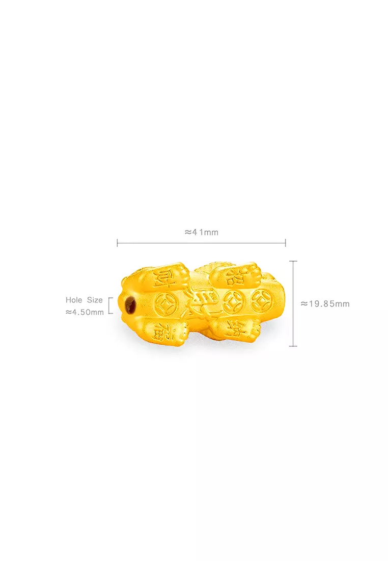 999.9/24K足金 3D 貔貅吊飾 (6.37克 ±)