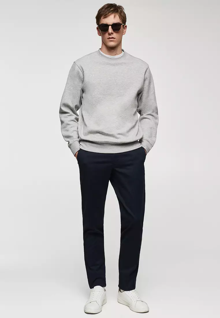 Buy MANGO Man Lightweight Cotton Sweatshirt 2024 Online
