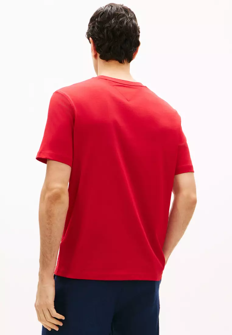 商標刺繡棉質圓領T恤 - TH Mainline