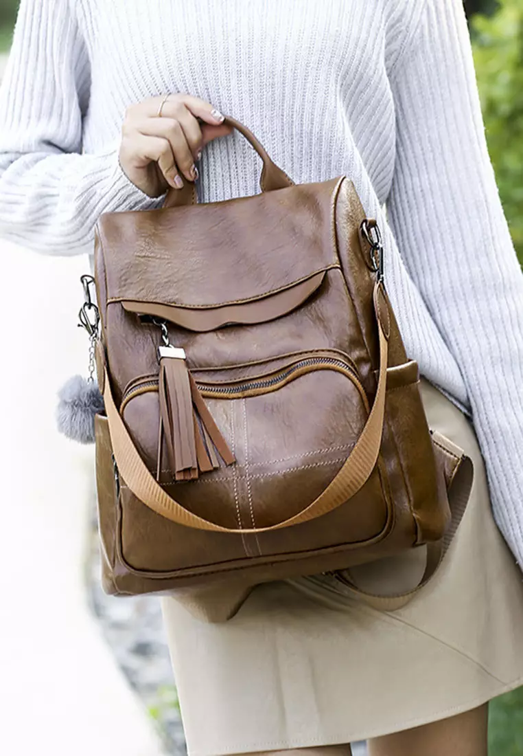 Female anti theft backpack clearance