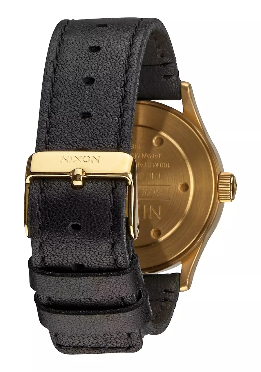 NIXON SENTRY 38 LEATHER GOLD/BLACK