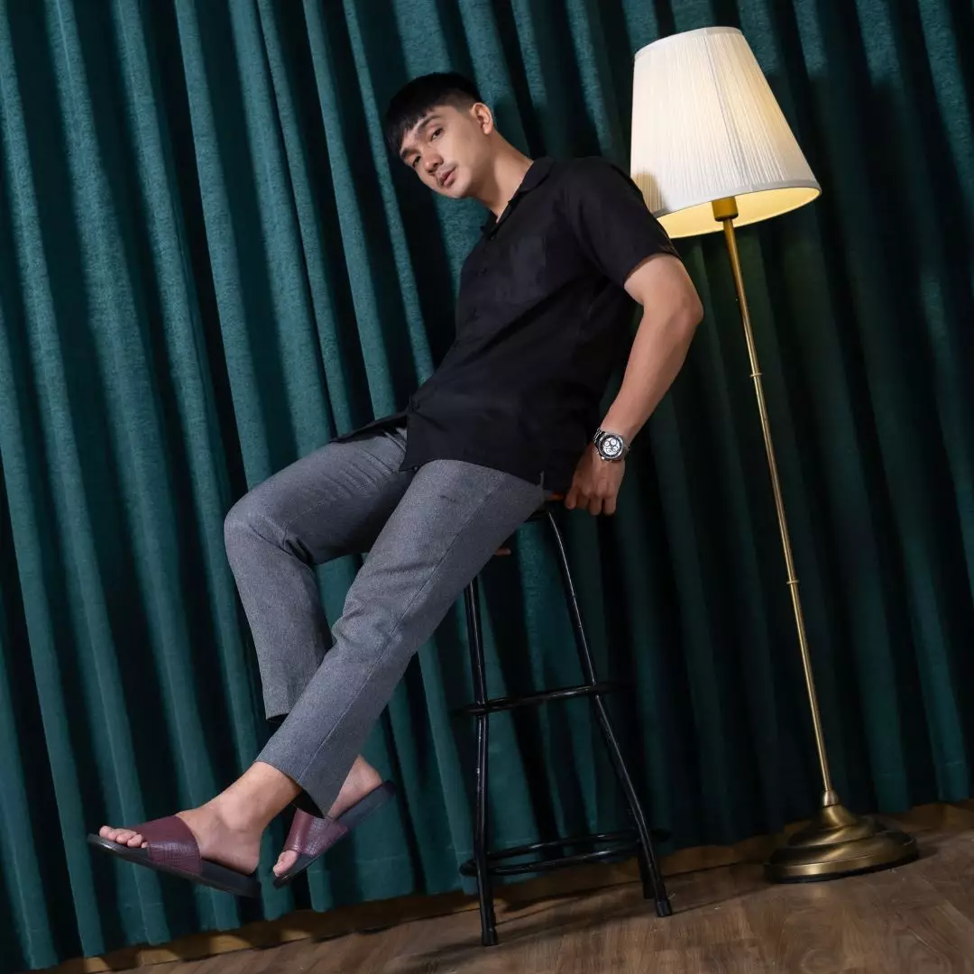 Cogen Sendal Pria Sandal Slip On Selop Croco Series Original