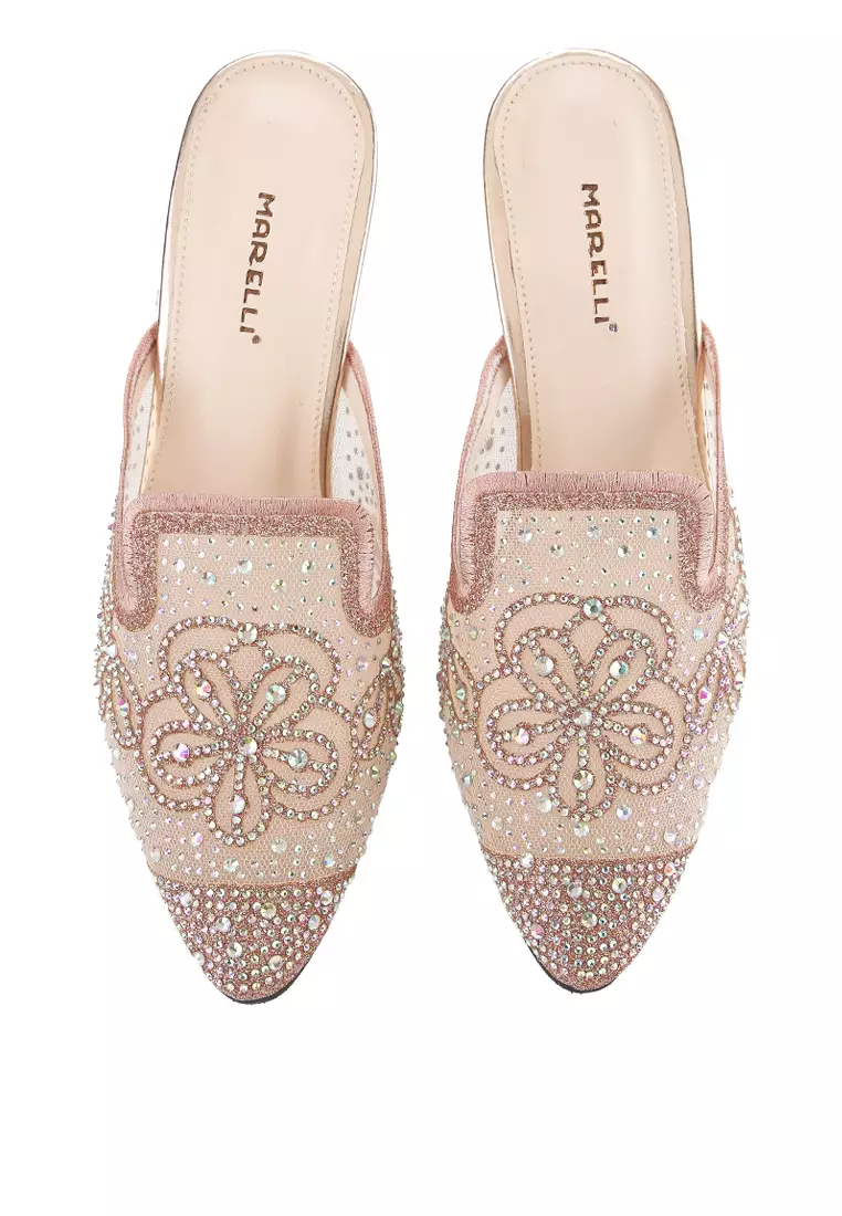 Lotuna Sandal Slop Wanita pesta