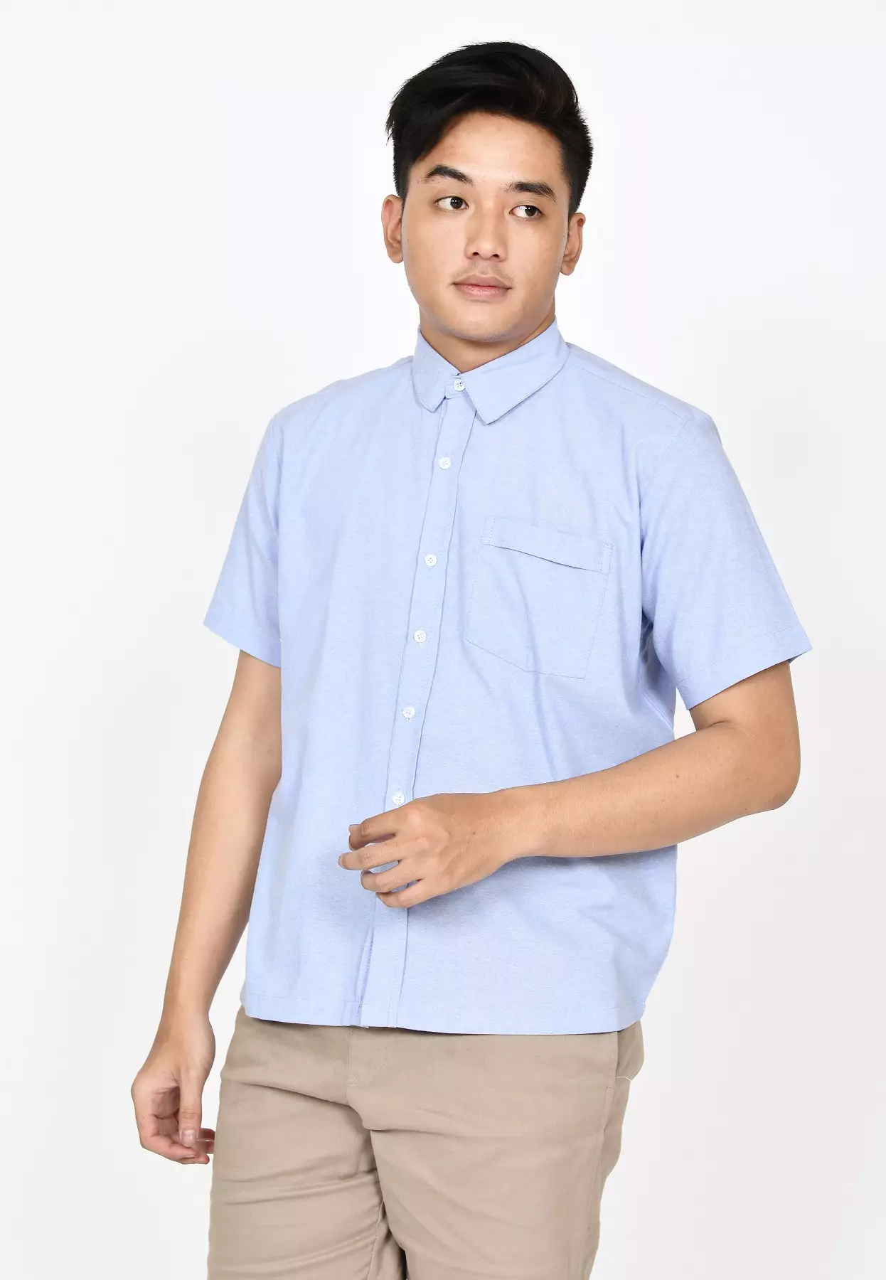 Kemeja Polos S/S Pria
