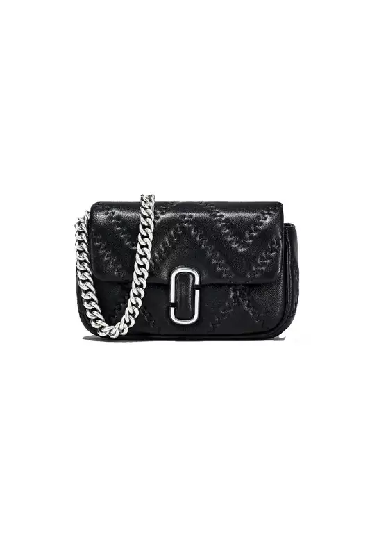 The Quilted Leather J Marc Mini Shoulder Bag Black 2F4HCR037H04