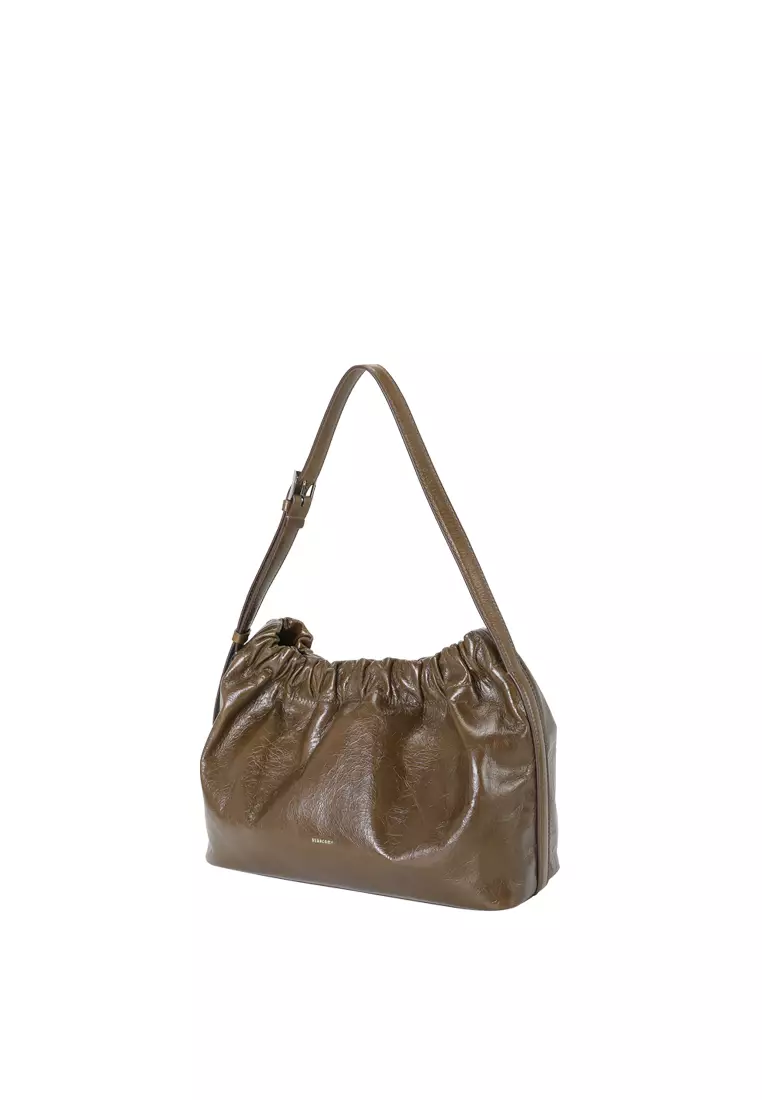 SCRUNCHIE Shoulder Bag - Cacao