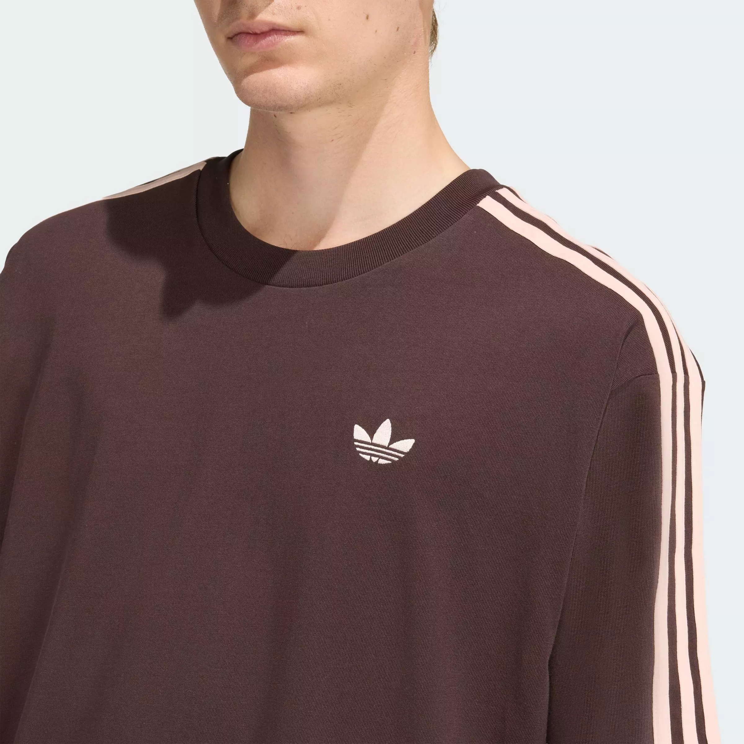 Lifestyle ADICOLOR 3-STRIPES OVERSIZED TEE Men Brown KE2905