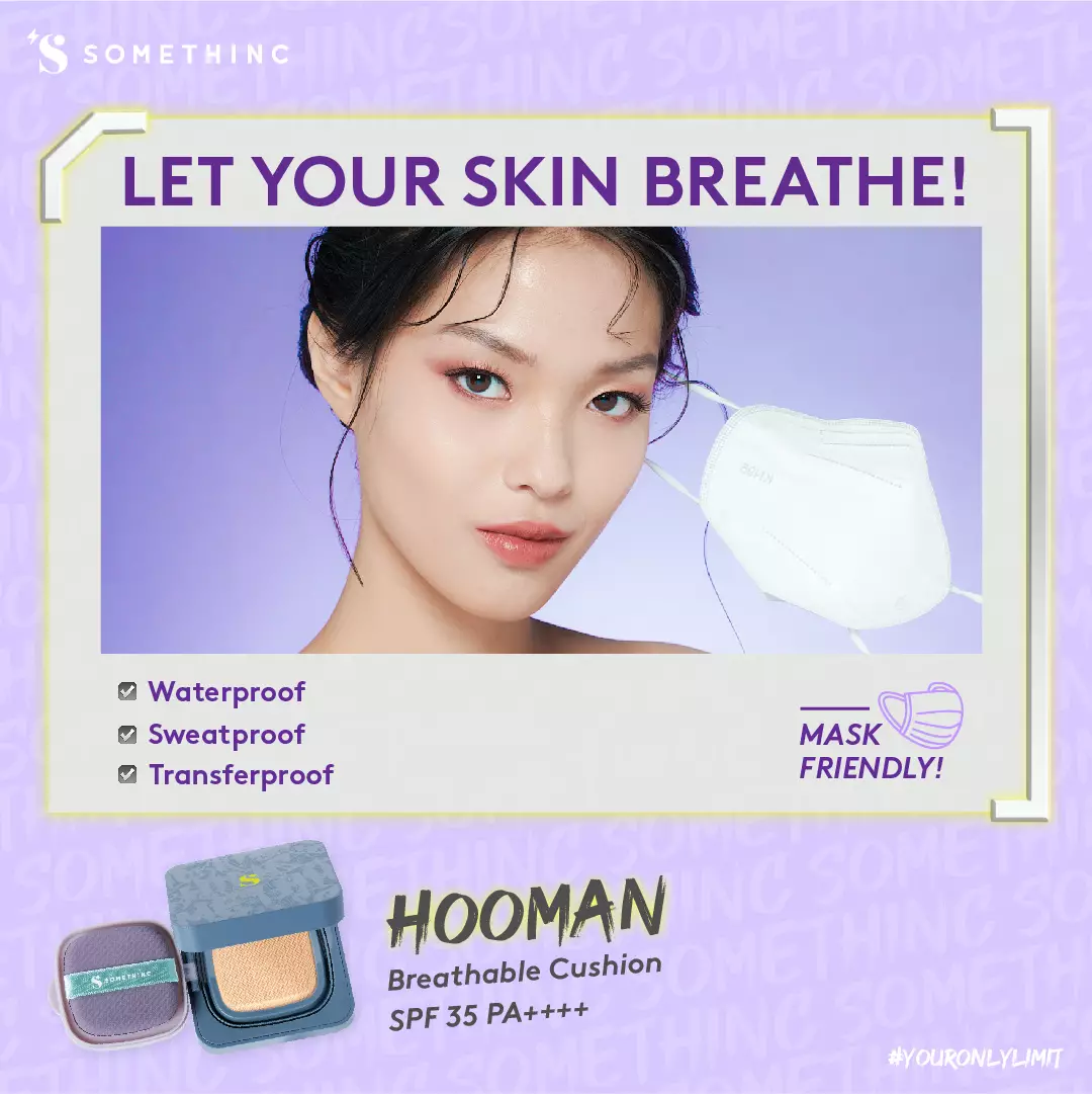 SOMETHINC HOOMAN Breathable UV Cushion Cover SPF 35 PA++++ - Eclair