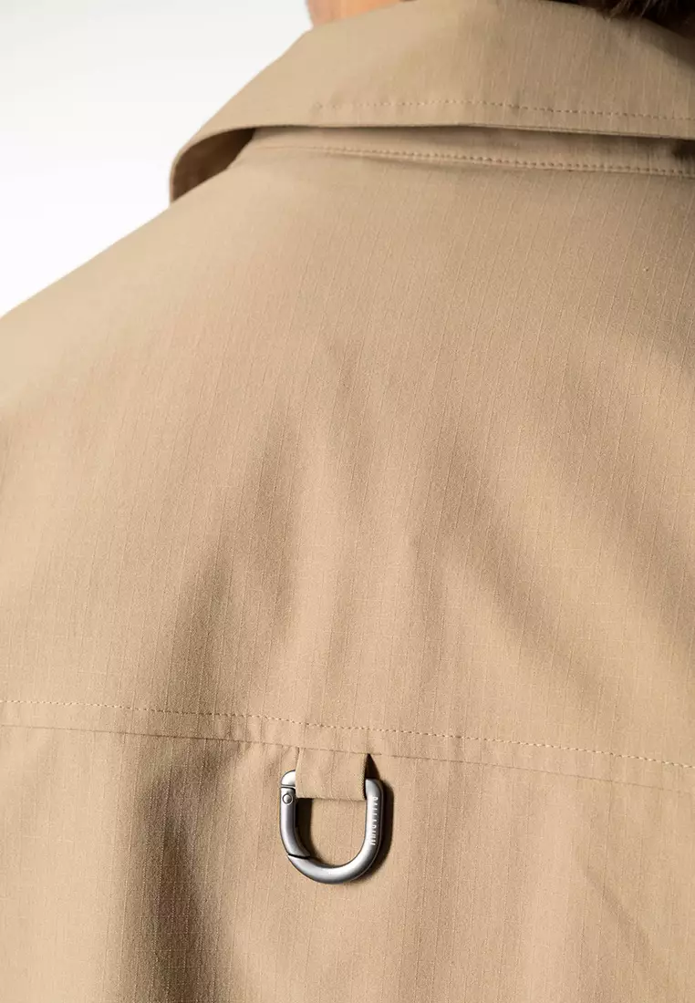男裝 PALLADIUM LOGO 防潑水多口袋工裝外套