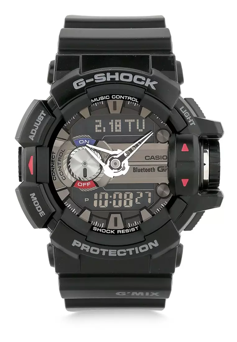 Casio G SHOCK Jam Tangan Pria Black Resin GBA 400 1ADR