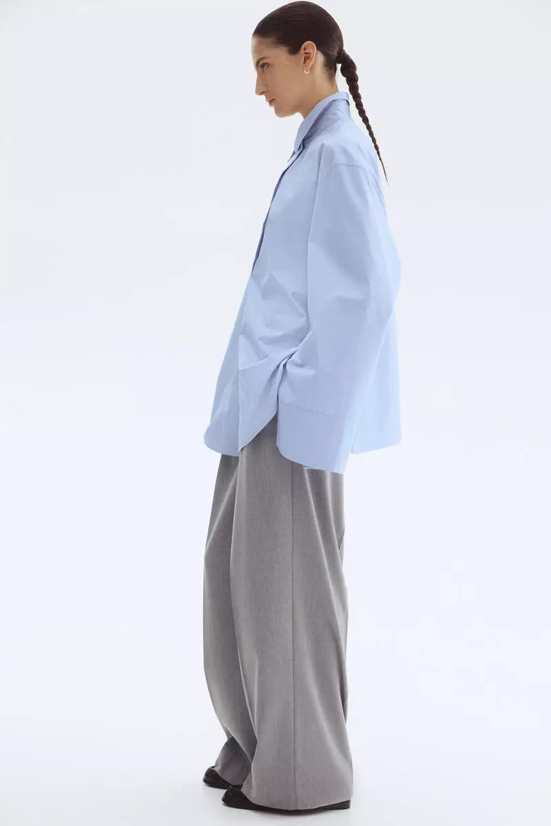 Wide tailored trousers