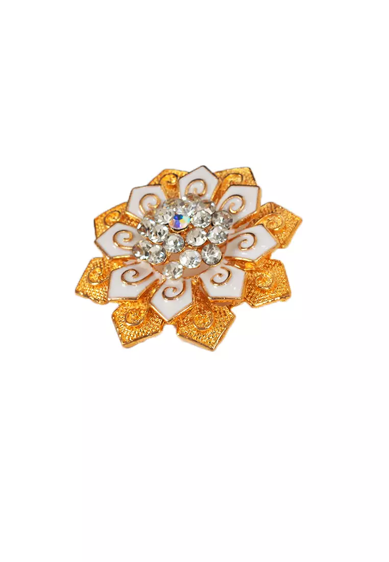 Houseofcuff lapel pin brooch bros untuk jas TUSUK GOLD A48
