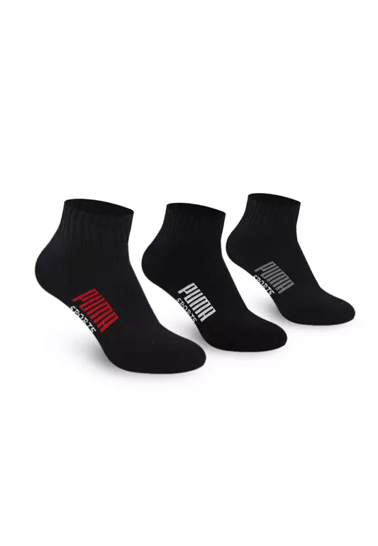 Puma Men's Cotton Thick Sports Ankle Socks 3 pairs in a pack PMSKG12