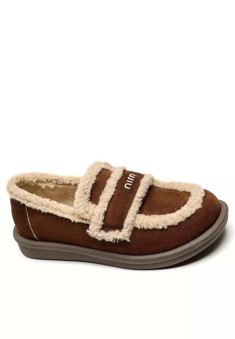 Discount on Twenty Eight Shoes  shoes - SKU: Velcro Strap Suede Fleece Loafers WW723-11