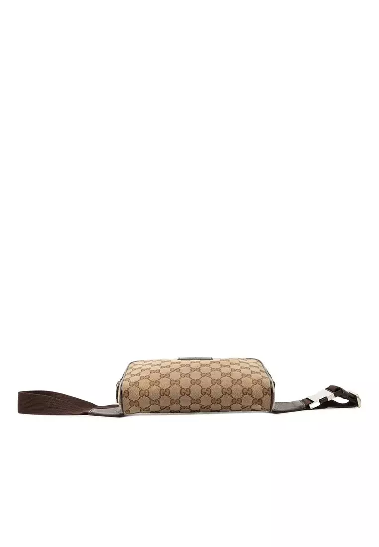Pre-Loved Gucci Gg Canvas Belt Bag