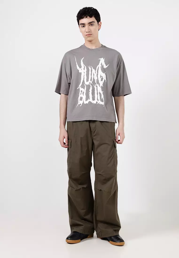 Cropped Fit Music T-Shirt