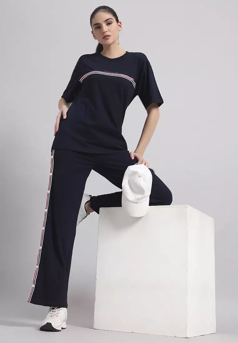 Women's Elevate Luxe Wide-Leg Performance Navy Pant