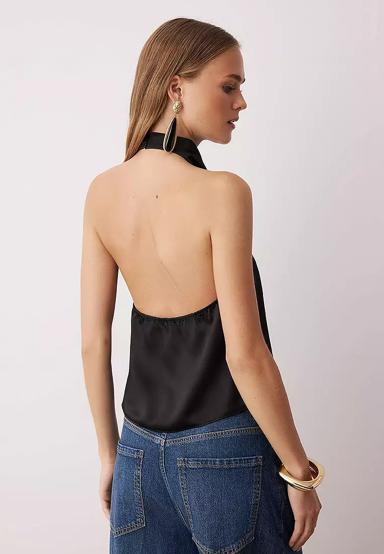 Satin Halter Top