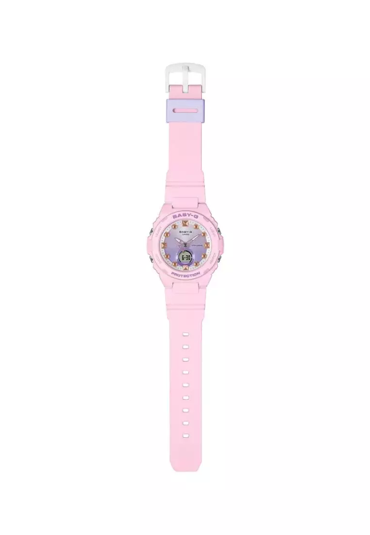 Casio Baby-G BGA-320 Series Pink Resin Strap Women Watch BGA-320-4ADR