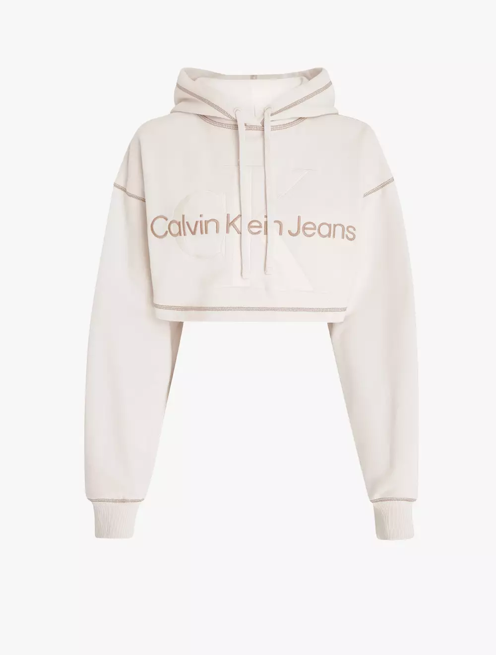 Jual Calvin Klein CALVIN KLEIN JEANS CROPPED MONOGRAM HOODIE