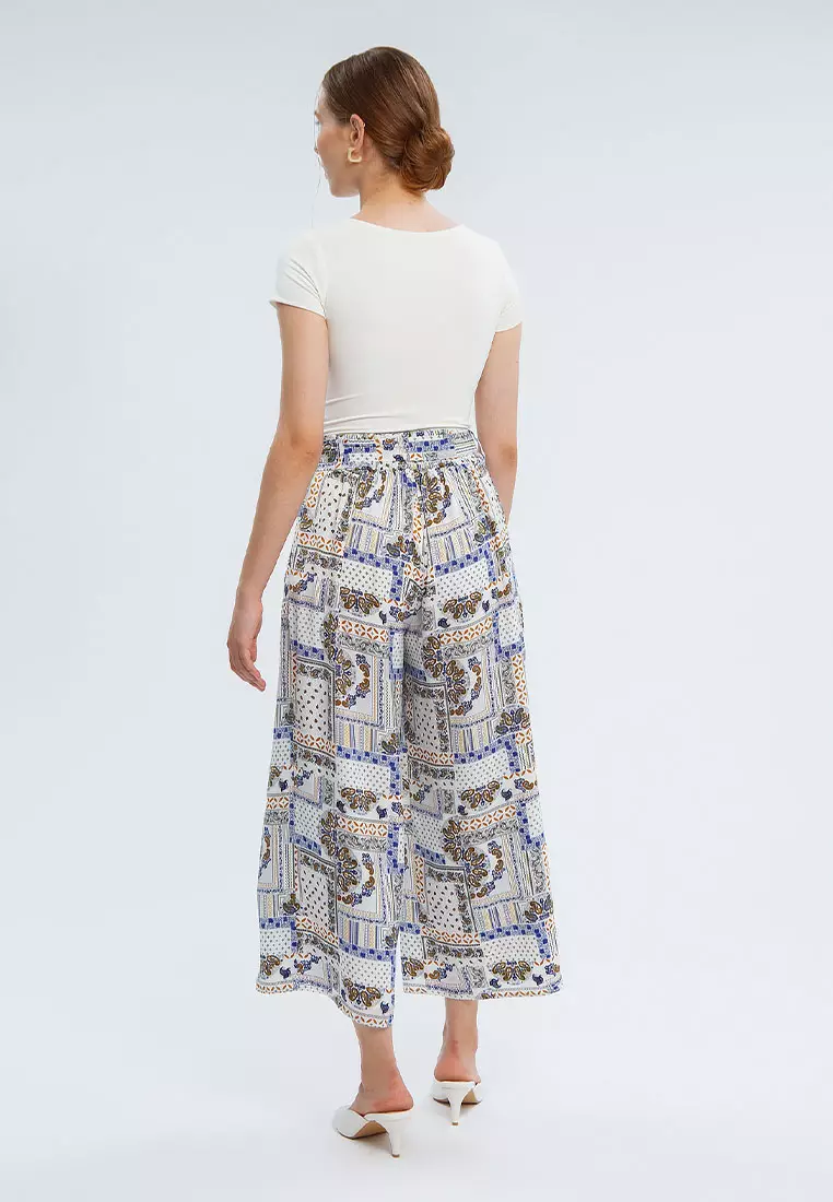 Minimal Karamina Pant Blue Yellow Warna BLUE YELLOW