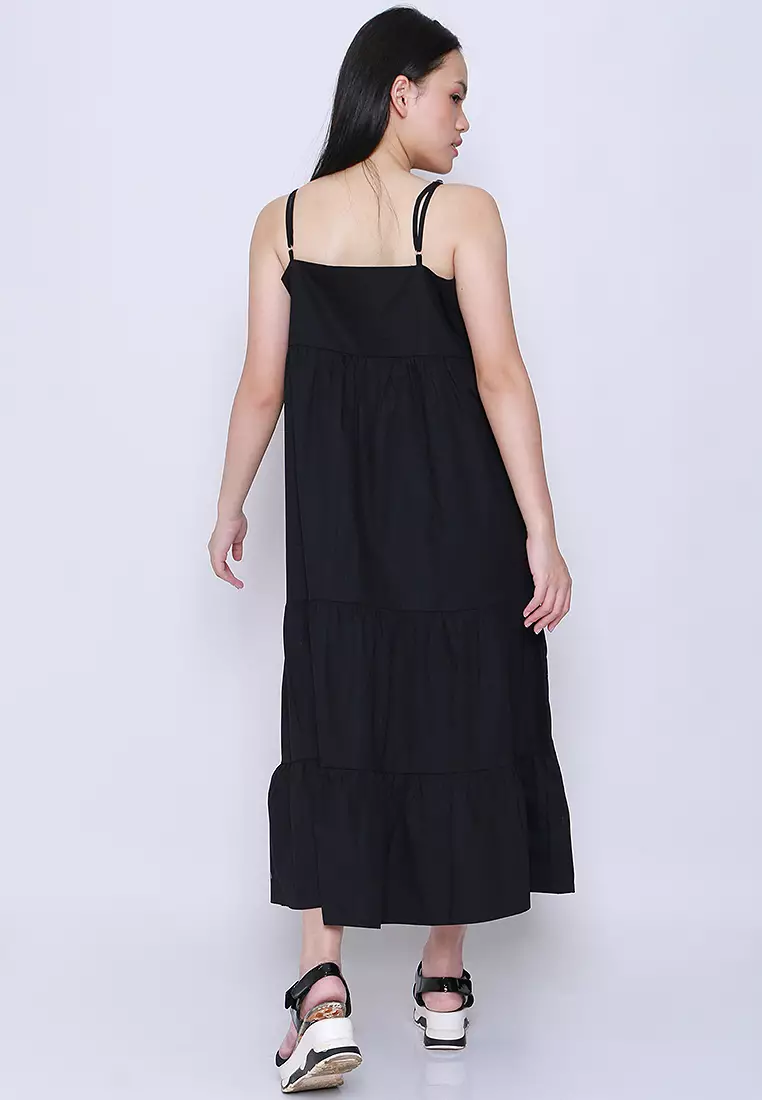 Sleeveless Rample Long Dress
