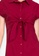 ZALORA BASICS red Front Bow Tie Shirt Dress 2EE5BAA9C9D18AGS_3