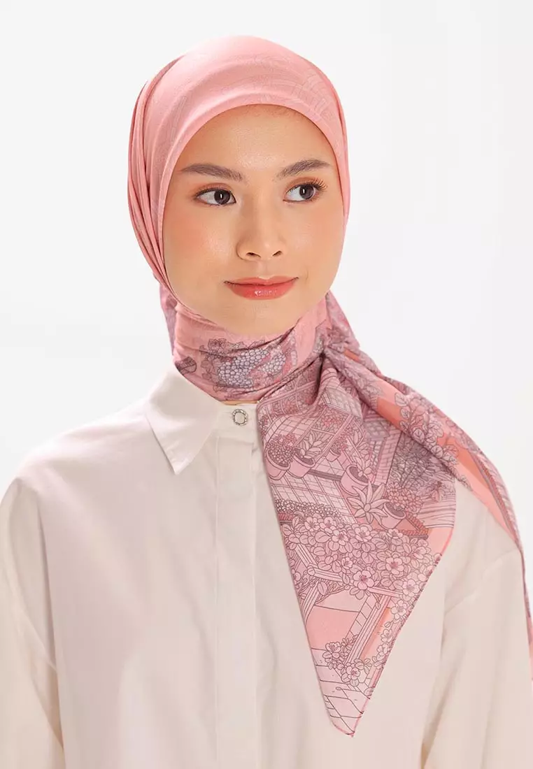Ria Miranda Peach Gaelle Scarf
