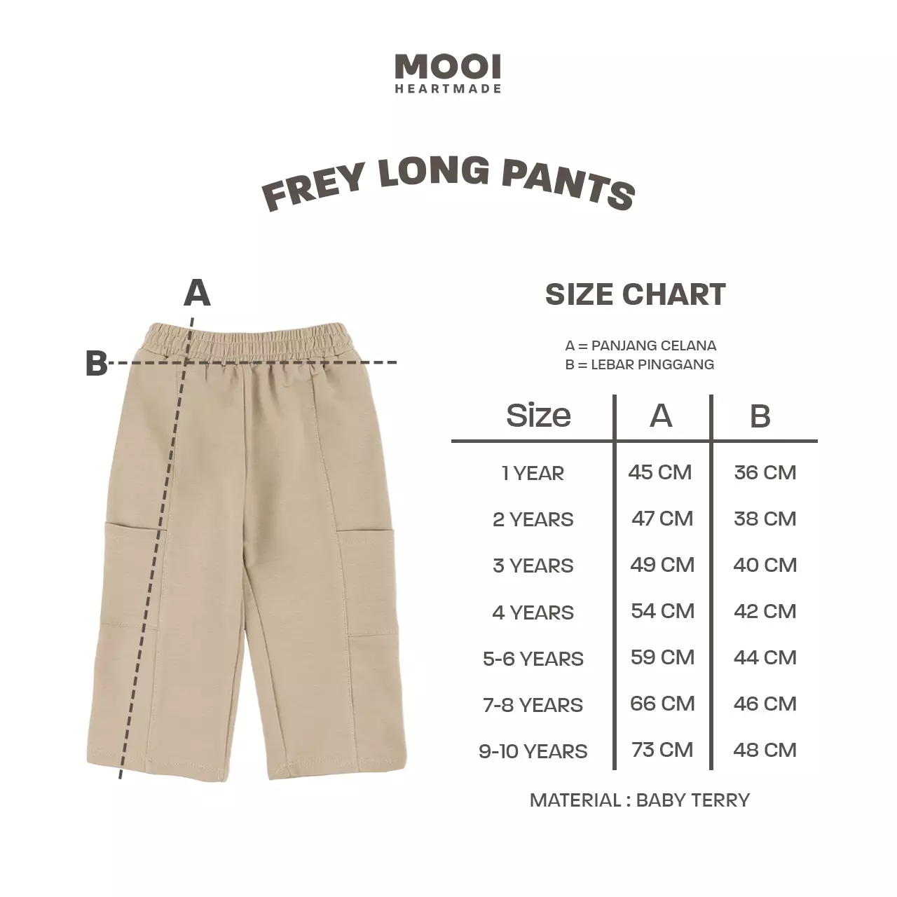 Mooi Celana Panjang Anak Laki-Laki Frey Long Pants - Brown Sand