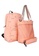 London Rag orange Coral Smiley Casual Backpack for Women 75298AC30618E4GS_2