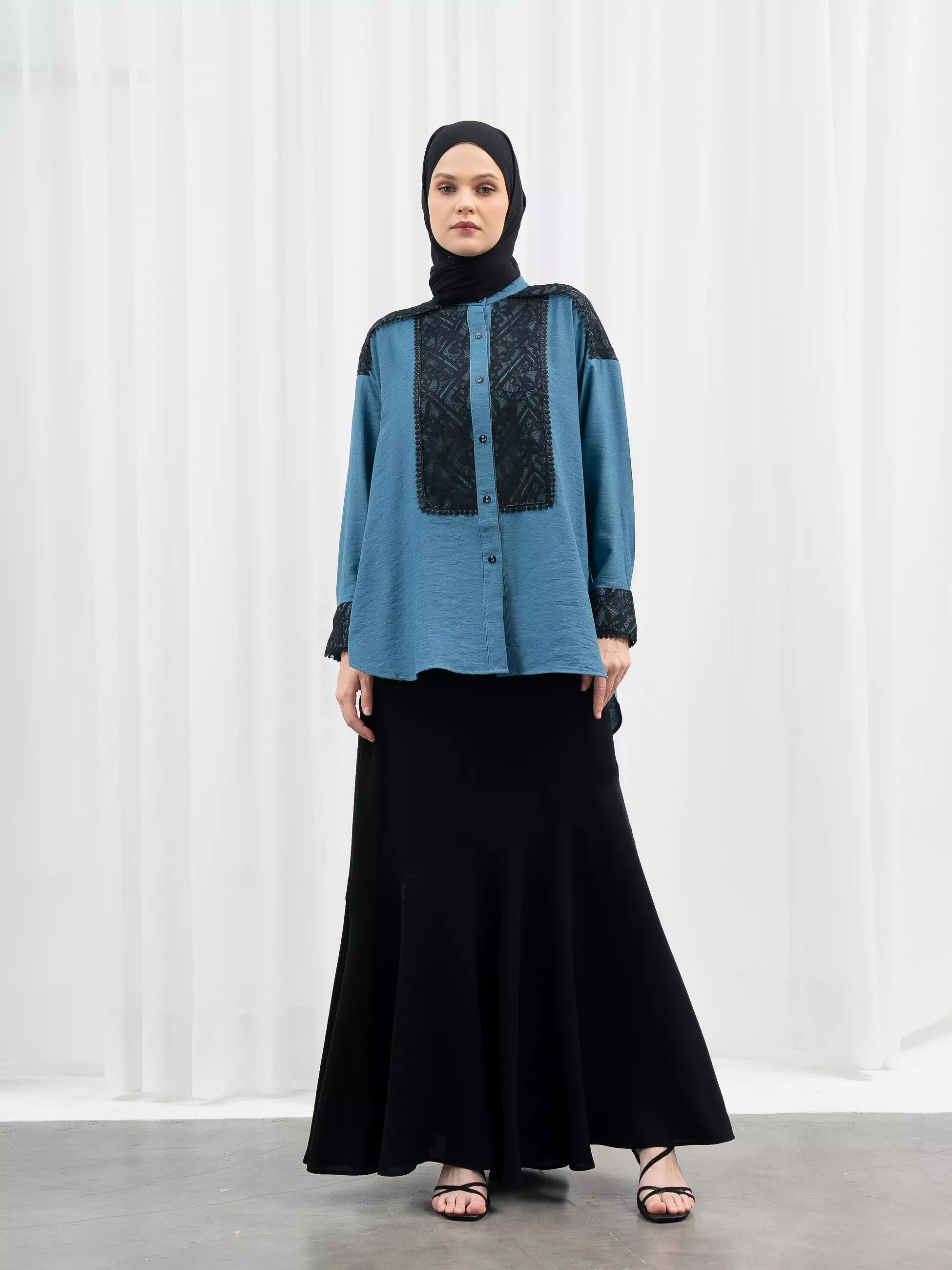 Aleza - Cavena Shirt Teal Blue
