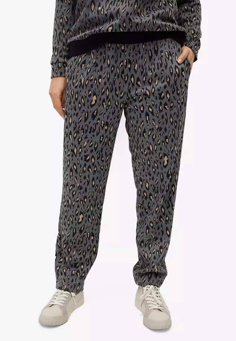 Animal print best sale jogging bottoms