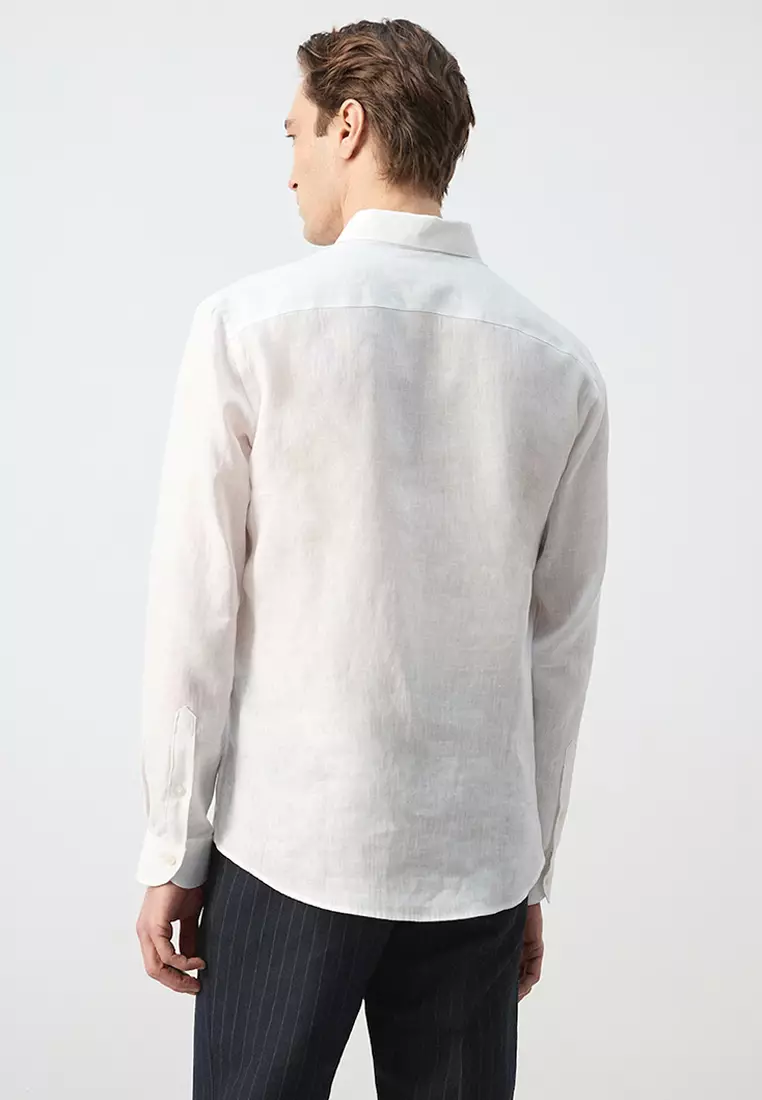 Regular-Fit 100% Linen Shirt