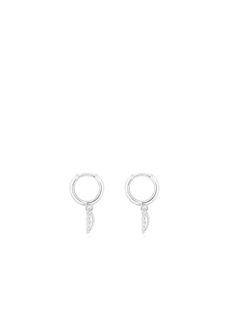 Buy TOUS Silver heart motif hoop Earrings San Valentín Online | ZALORA  Malaysia