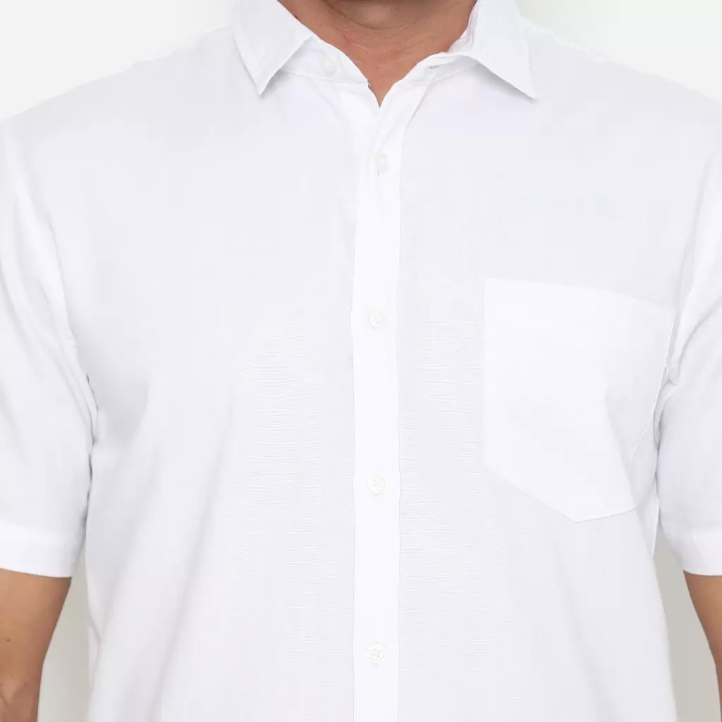 AMK Kemeja Pria Lengan Pendek SHS Orlando S/S White